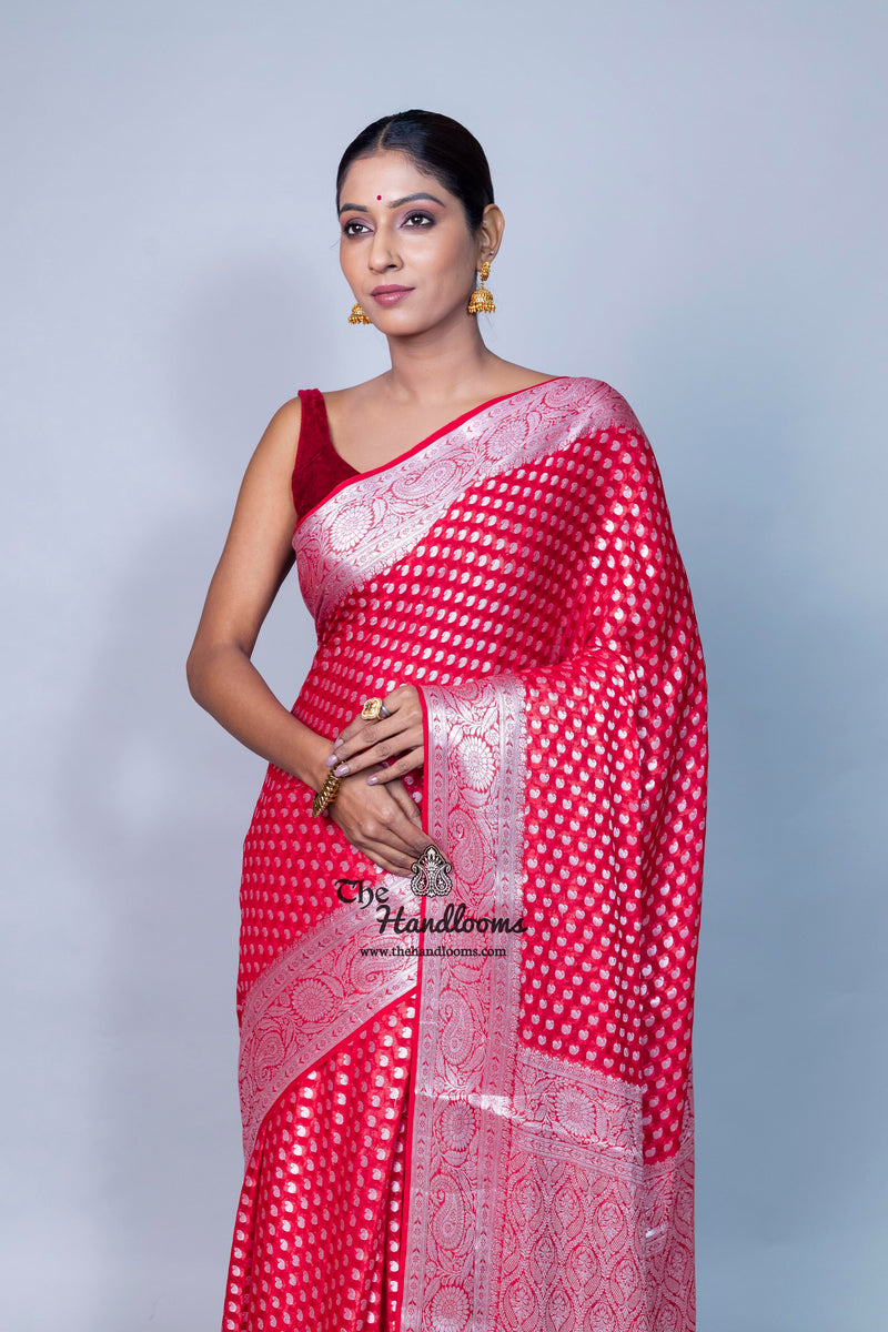 Pure Chiffon Khaddi Banarasi Saree