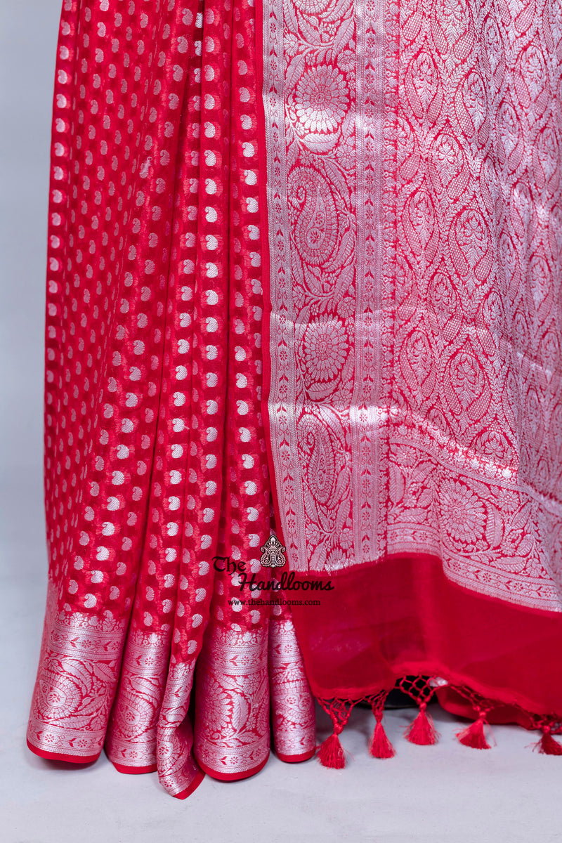 Pure Chiffon Khaddi Banarasi Saree