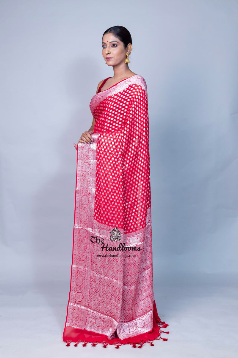 Pure Chiffon Khaddi Banarasi Saree