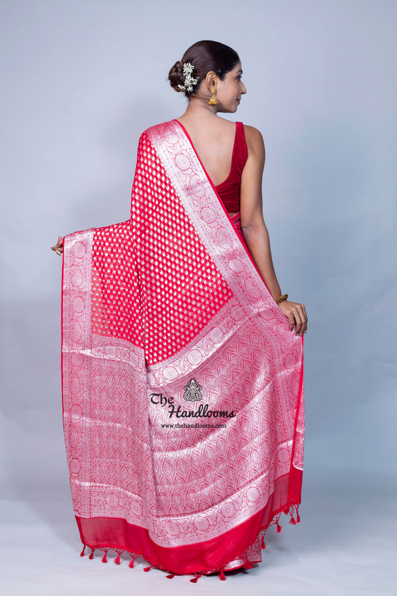 Pure Chiffon Khaddi Banarasi Saree