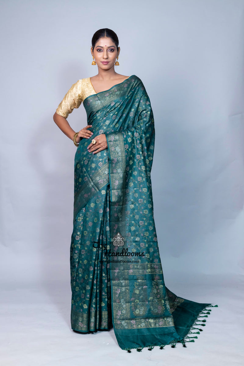 Pure Butter Crepe Banarasi Saree
