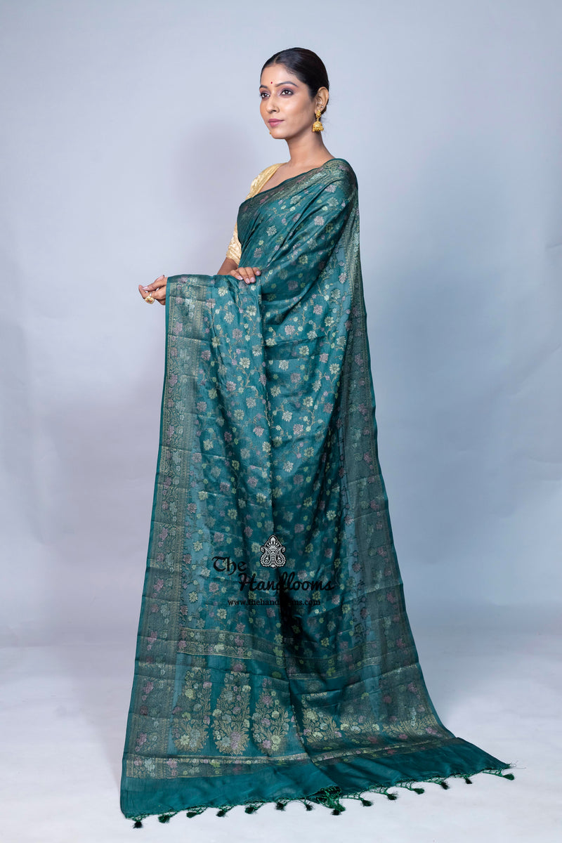 Pure Butter Crepe Banarasi Saree