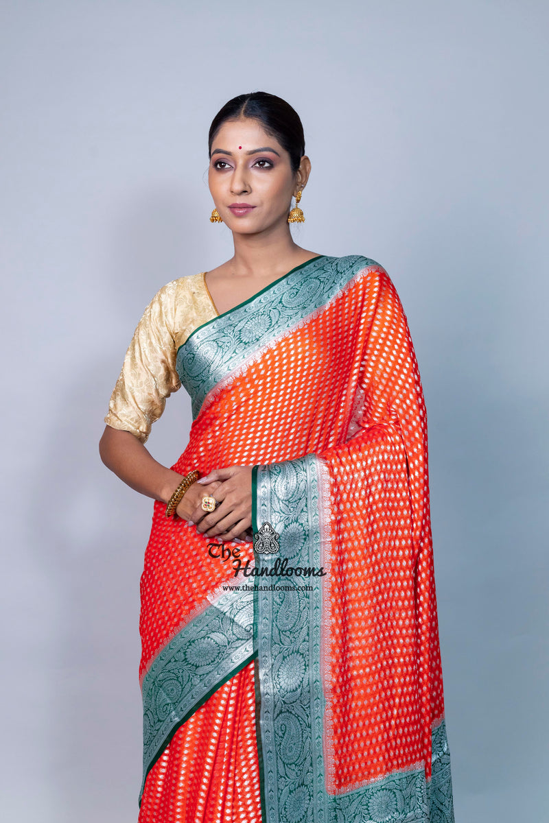 Pure Chiffon Khaddi Banarasi Saree