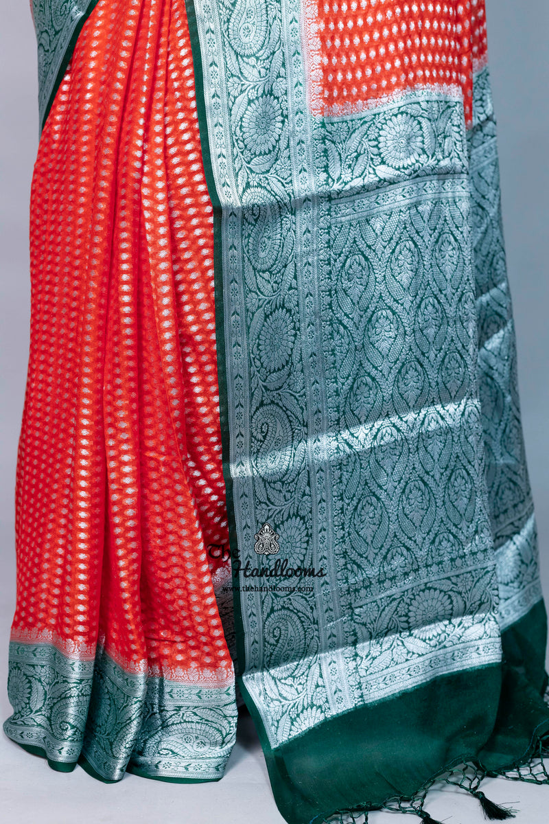 Pure Chiffon Khaddi Banarasi Saree