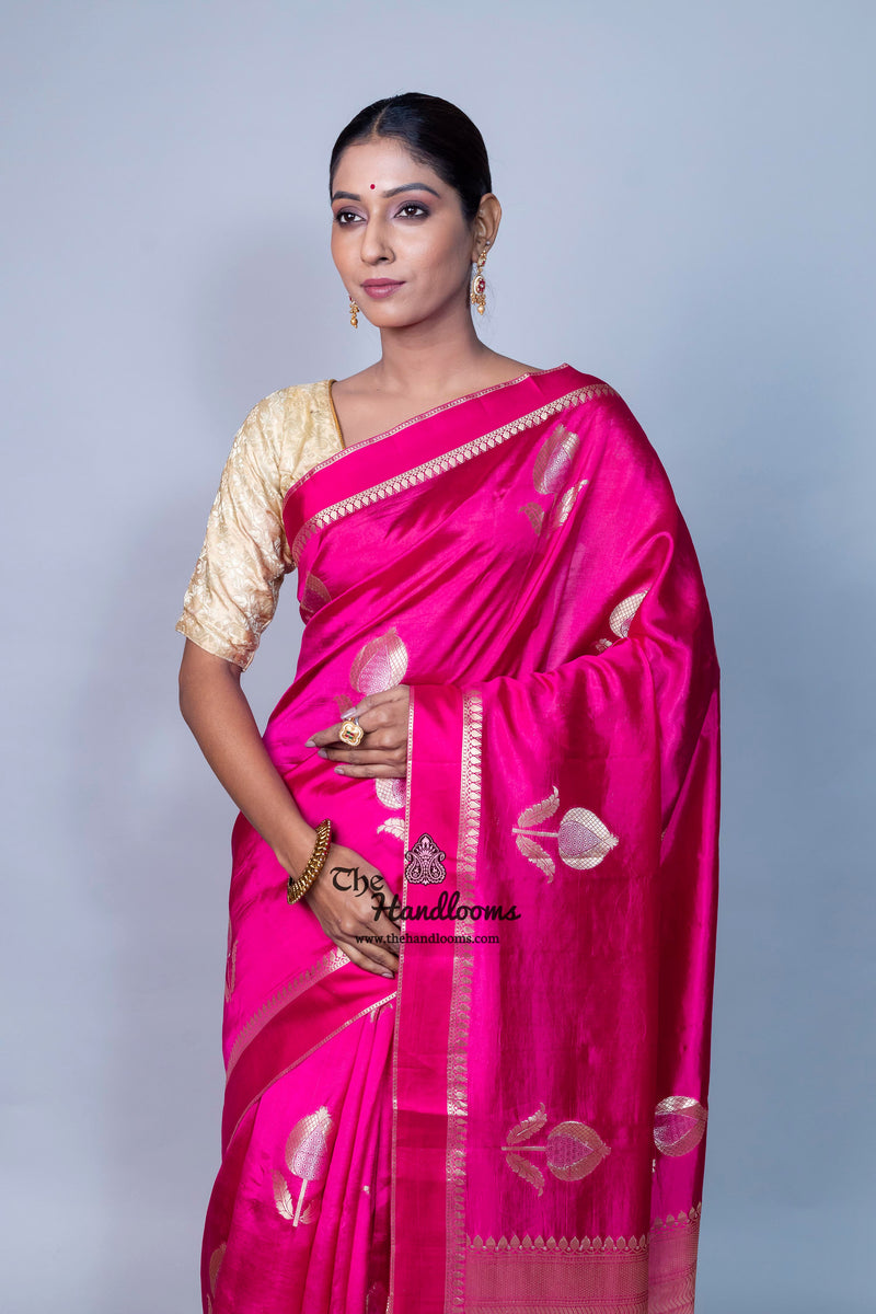 Pure Mango Silk Banarasi Handloom Saree