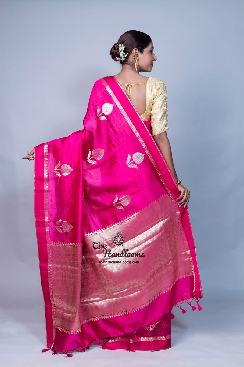 Pure Mango Silk Banarasi Handloom Saree