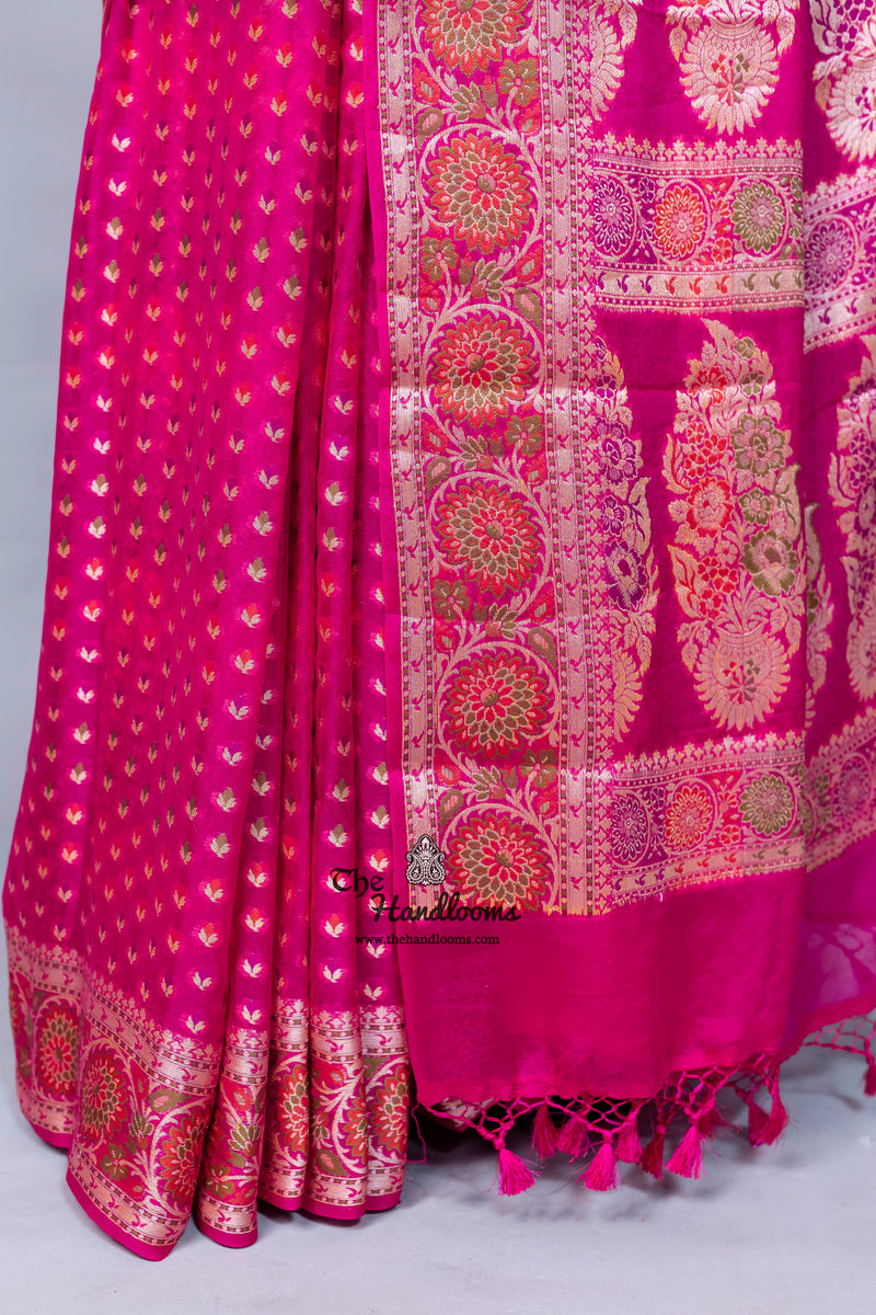 Pure Chiffon Khaddi Banarasi Saree