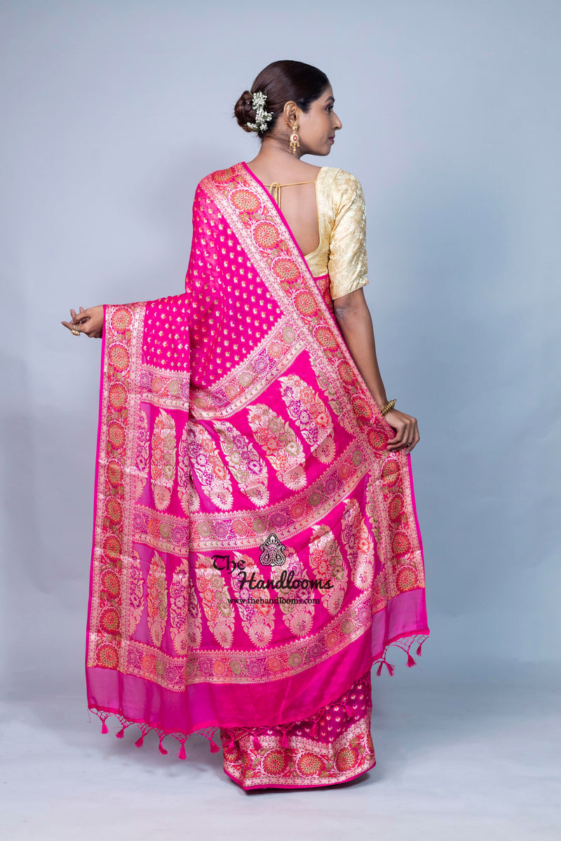 Pure Chiffon Khaddi Banarasi Saree