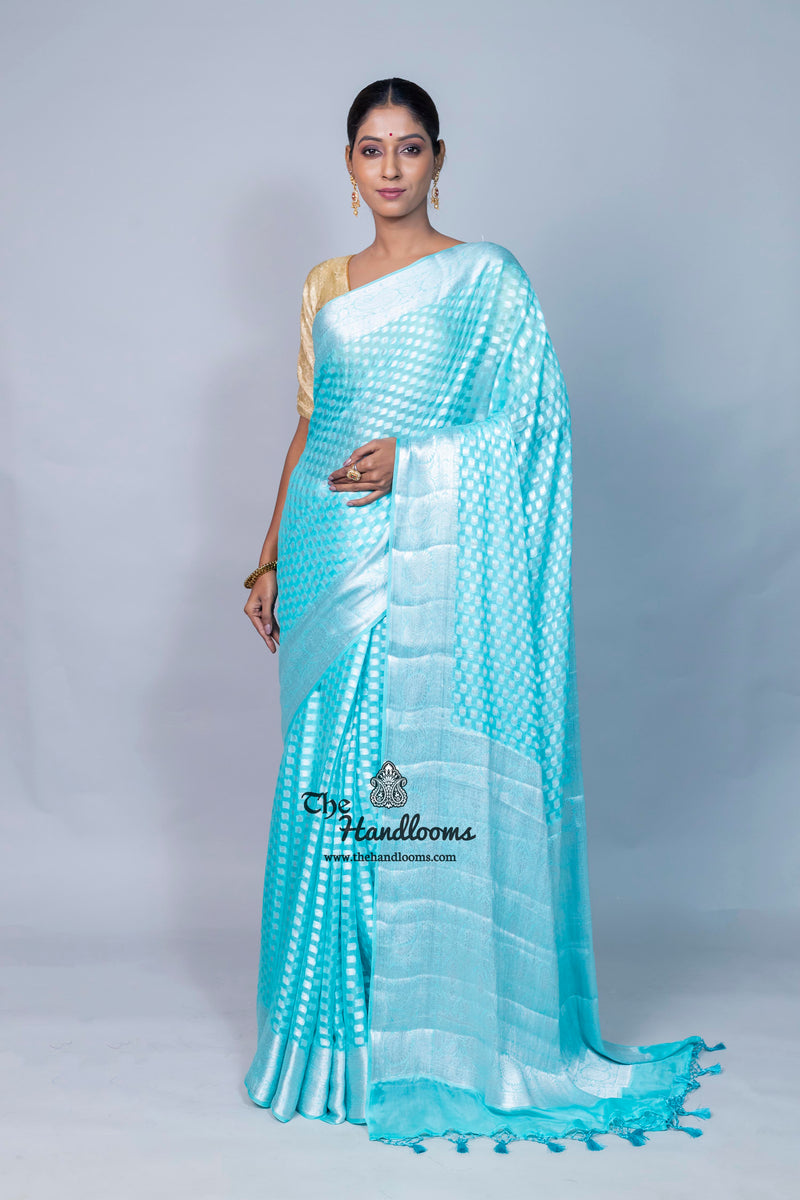 Pure Chiffon Khaddi Banarasi Saree