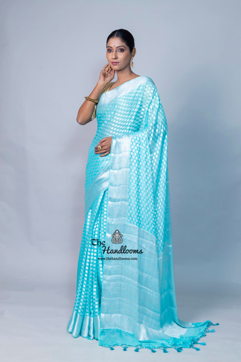 Pure Chiffon Khaddi Banarasi Saree