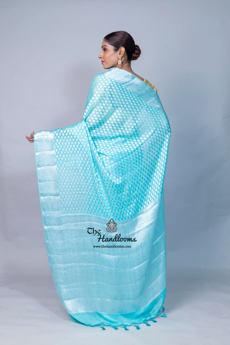 Pure Chiffon Khaddi Banarasi Saree