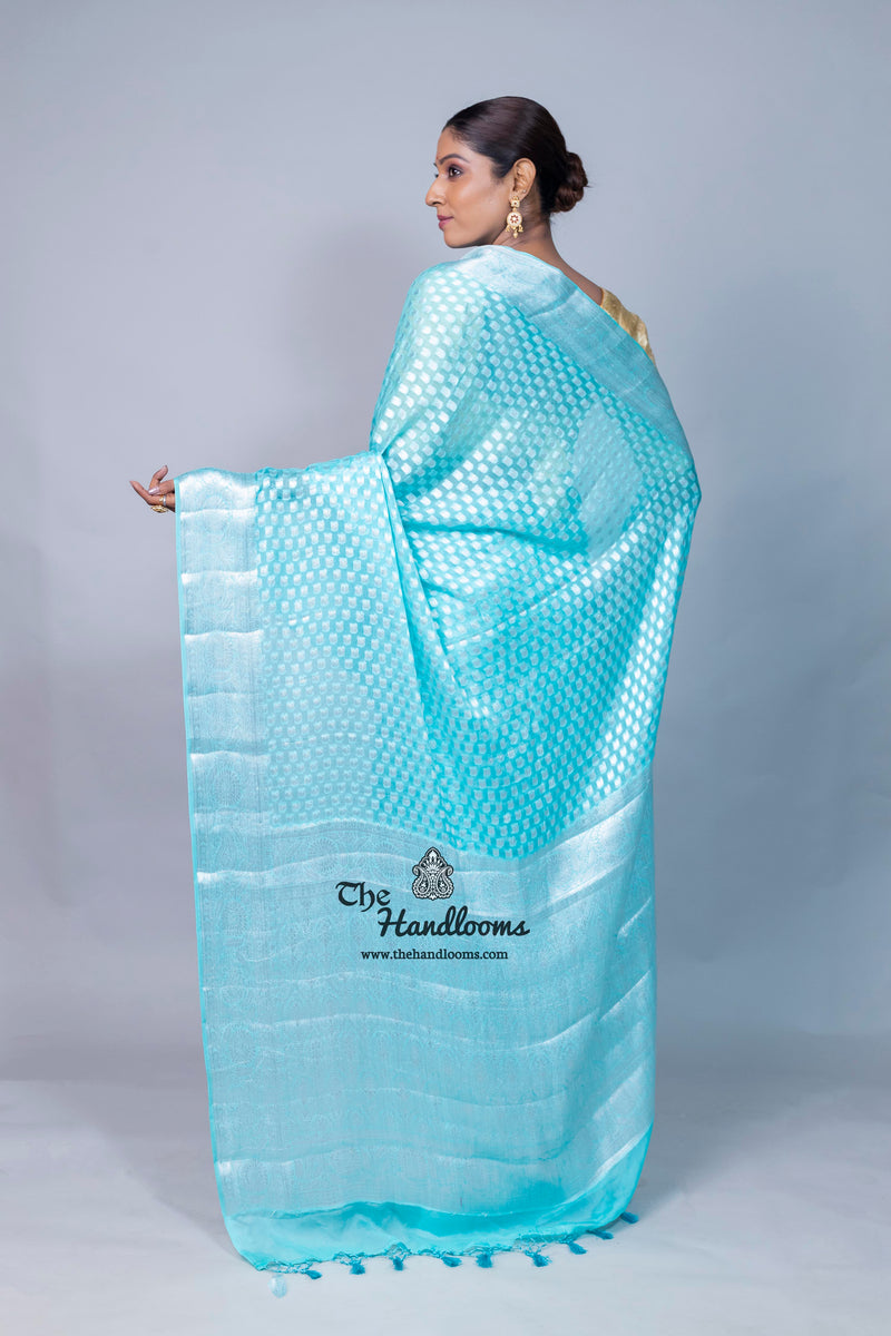 Pure Chiffon Khaddi Banarasi Saree