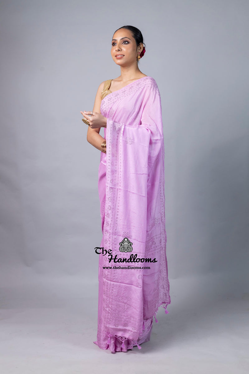 Pure Georgette Handloom Banarasi Saree with Siroski Stone Work