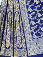 Pure Katan Silk Handloom Banarasi Lehenga - Stitched - The Handlooms