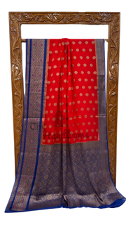 Pure Chiffon Khaddi Banarasi Saree - The Handlooms