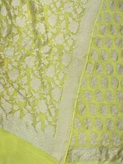 Khaddi Georgette Handlooms Banarasi Dress material - The Handlooms