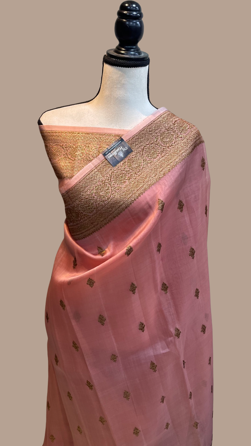 Pure Kora Handloom Banarasi Saree - The Handlooms