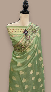 Pure Tussar Silk Handloom Banarasi Saree - The Handlooms