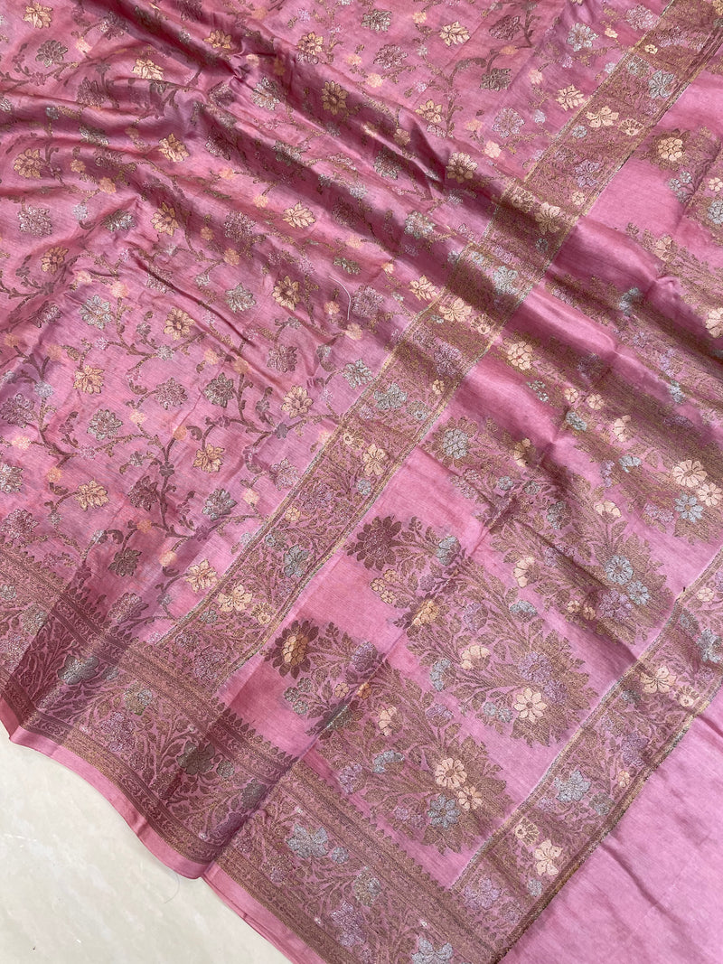 Pure Butter Crepe Banarasi Saree - The Handlooms