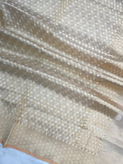 Pure Tissue Reshmi Zari Banarasi Brocade Handloom Dupatta - The Handlooms