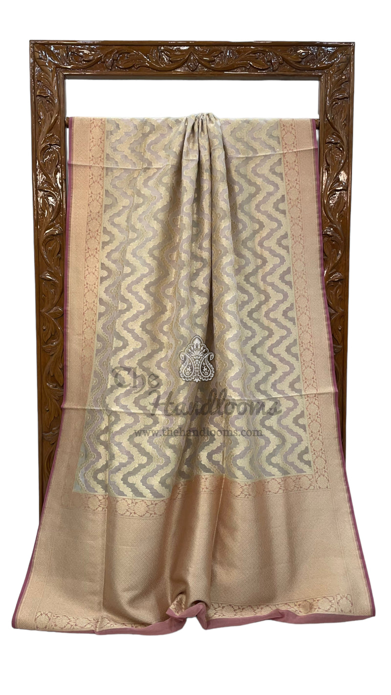 Pure Cotton Banarasi Brocade Handloom Saree - The Handlooms