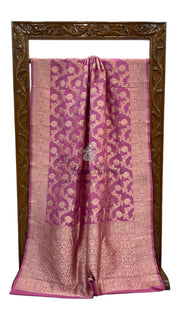 Pure Katan Silk Banarasi Handloom Saree - All over Jaal work - The Handlooms
