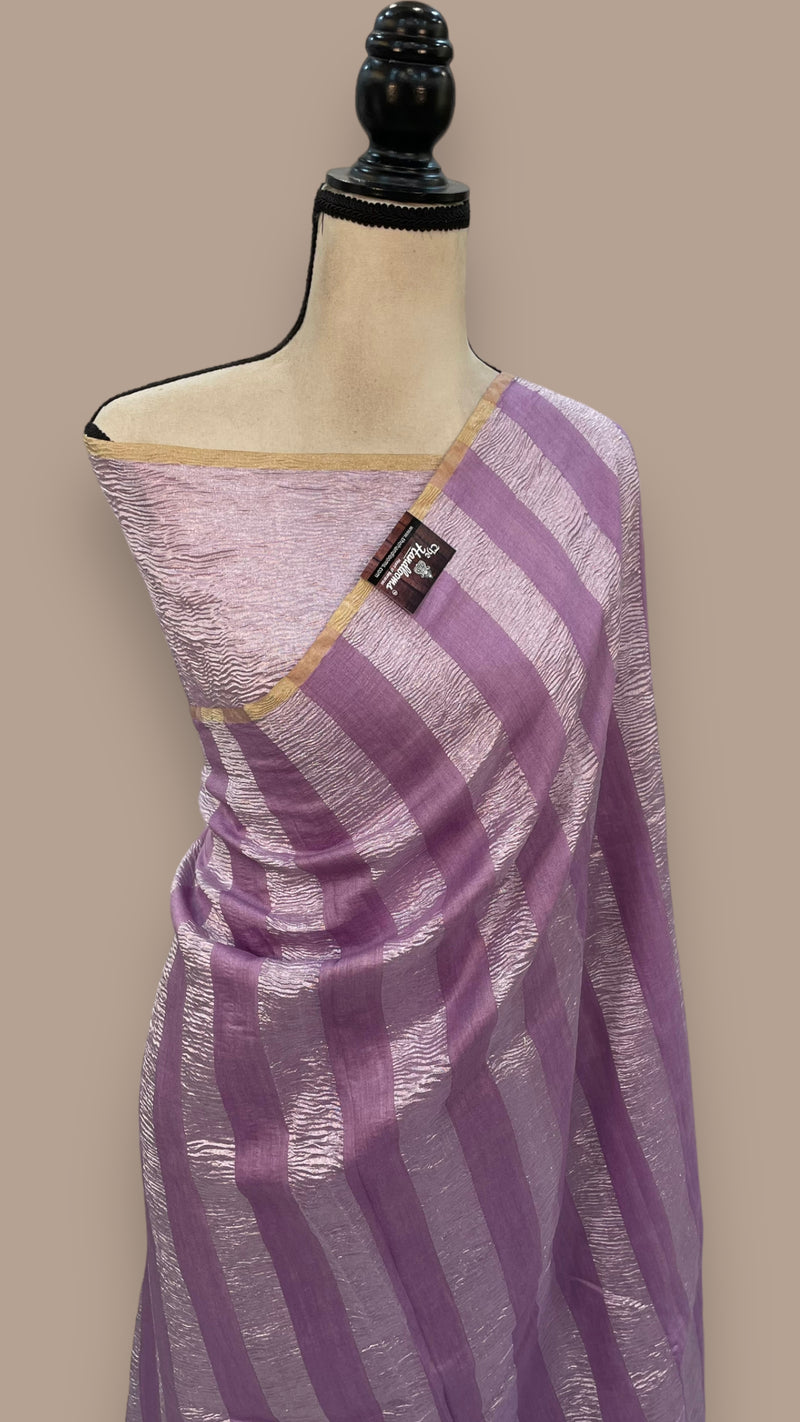 Pure Moonga Tissue Silk Banarasi Handloom Saree - The Handlooms