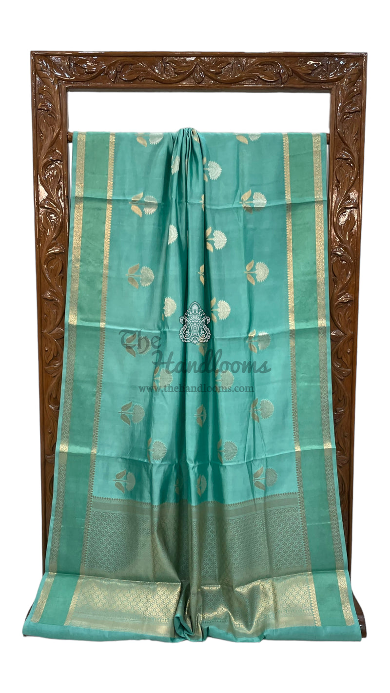 Pure Mango Silk Banarasi Handloom Saree - The Handlooms
