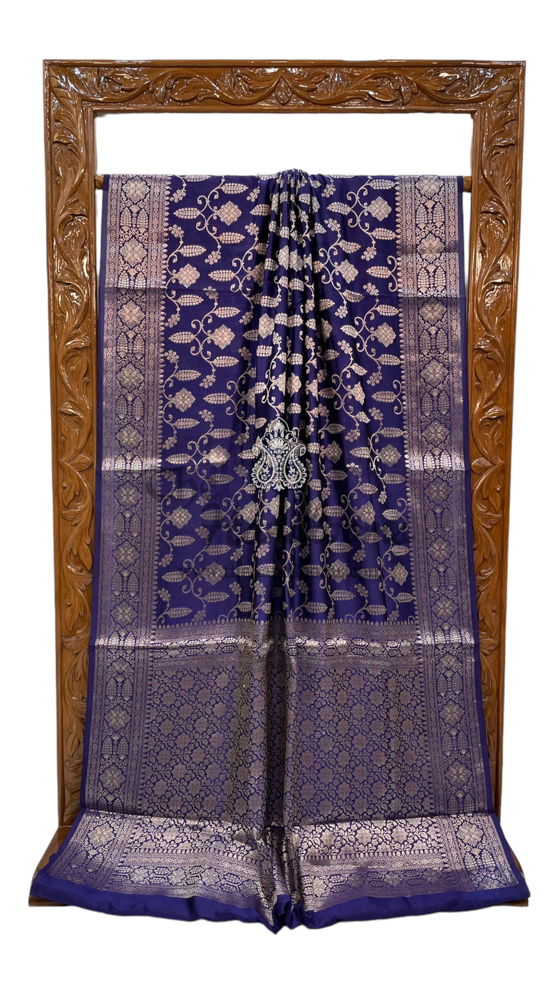 Pure Mango Silk Banarasi Handloom Saree - The Handlooms