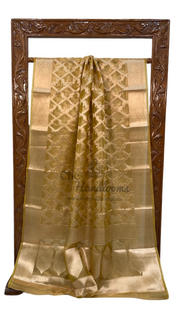 Pure Kora Tissue Handloom Banarasi Saree - The Handlooms