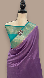 Pure Chiniya Silk Khaddi Handloom Banarasi Saree - The Handlooms