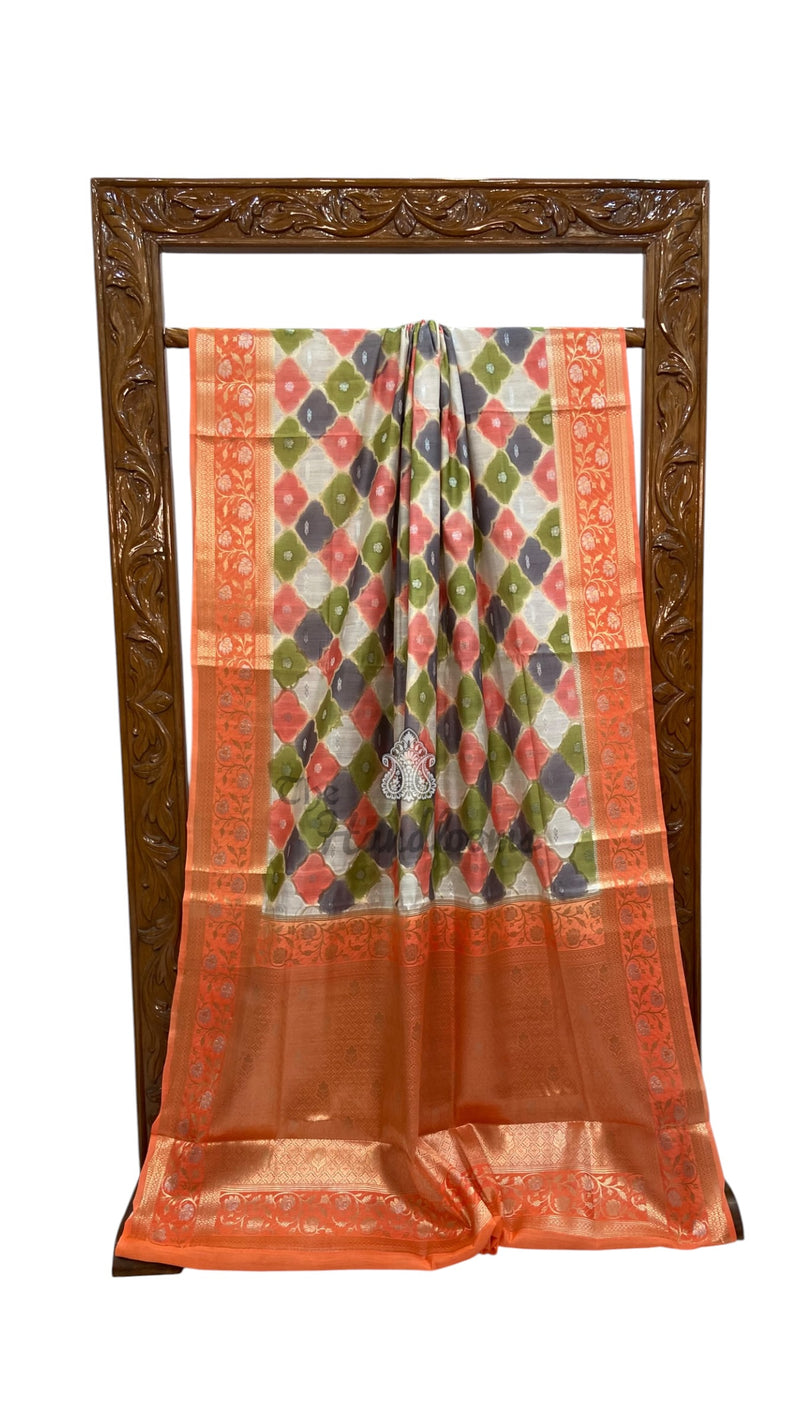 Pure Chiniya Silk Handloom Banarasi Saree