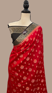 Pure Chiniya Silk Handloom Banarasi Saree - The Handlooms