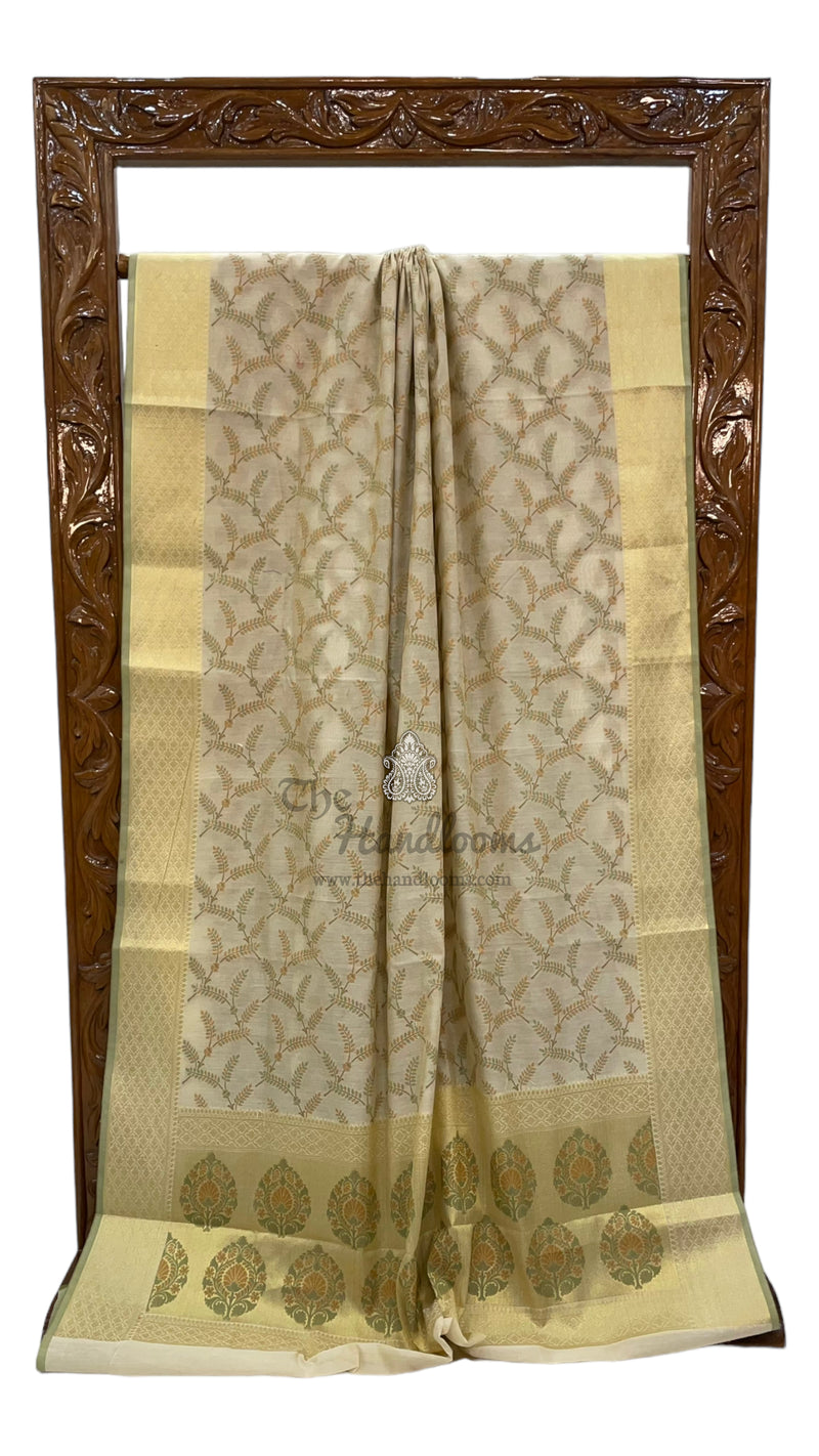 Pure Cotton Banarasi Handloom Saree - The Handlooms