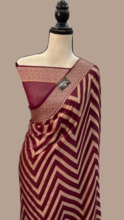 Pure Chiffon Khaddi Banarasi Saree - The Handlooms