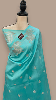 Pure Mango Silk Banarasi Handloom Saree - The Handlooms