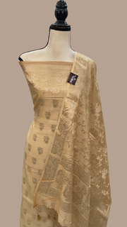 Pure Chiniya Silk Handlooms Banarasi Dress material - The Handlooms