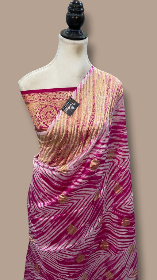 Pure Mango Silk Banarasi Handloom Saree - The Handlooms