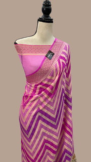 Pure Chiffon Khaddi Banarasi Saree - The Handlooms