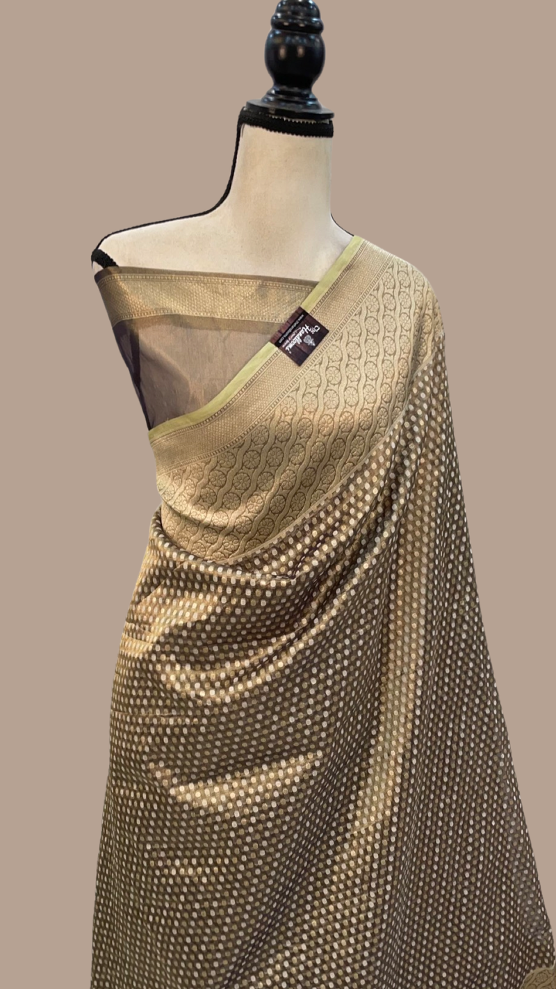 Pure Tissue Reshmi zari Banarasi Saree - The Handlooms