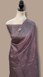Pure Tussar Silk Handloom Banarasi Saree - The Handlooms