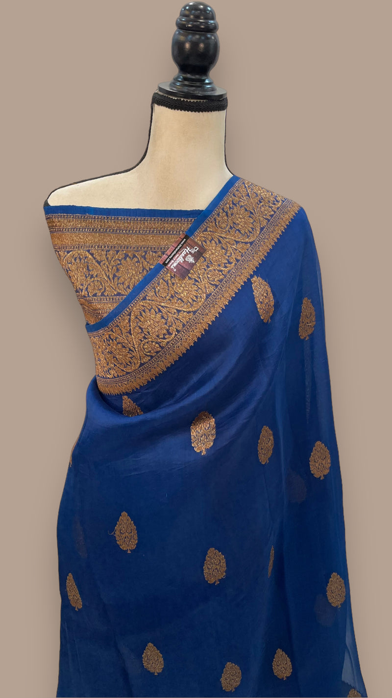 Pure Kora Handloom Banarasi Saree - The Handlooms