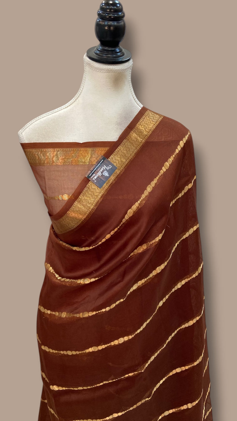 Pure Kora Silk Handloom Banarasi Saree