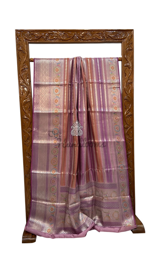 Pure Mango Silk Banarasi Handloom Saree - The Handlooms