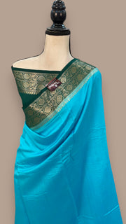 Pure Chiniya Silk Khaddi Handloom Banarasi Saree - The Handlooms