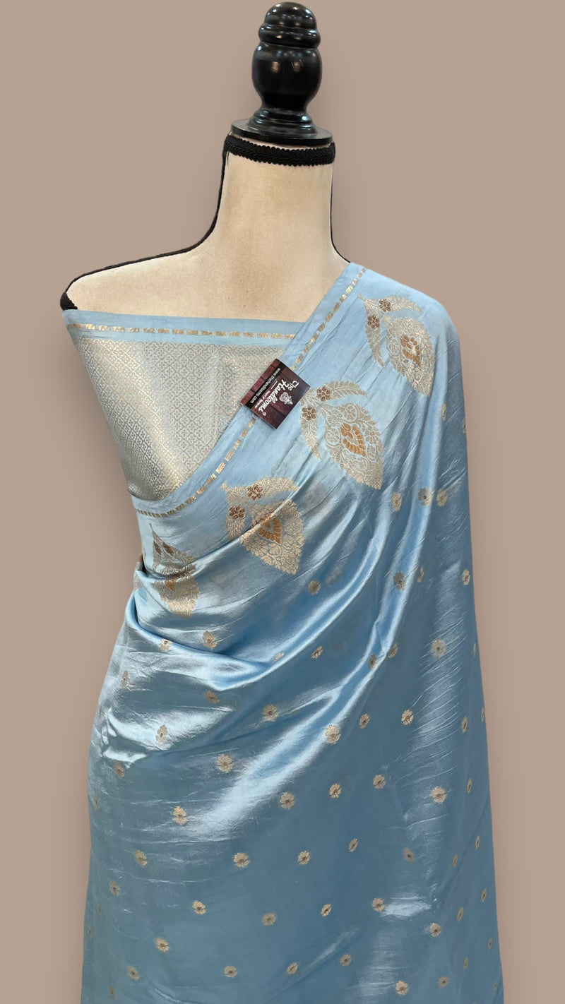 Pure Mango Silk Banarasi Handloom Saree - The Handlooms
