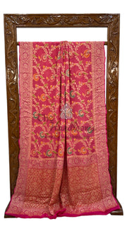 Pure Chiffon Khaddi Banarasi Saree - The Handlooms