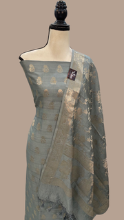 Pure Chiniya Silk Handlooms Banarasi Dress material - The Handlooms