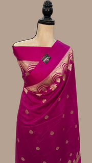 Pure Moonga Khaddi Handloom Banarasi Saree - The Handlooms
