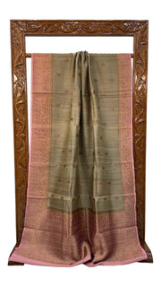 Pure Tussar Silk Handloom Banarasi Saree - The Handlooms
